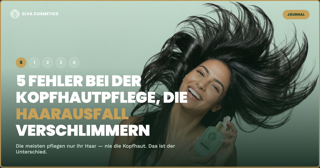 5 Fehler bei der Kopfhautpflege, die Haarausfall verschlimmern